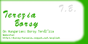 terezia borsy business card